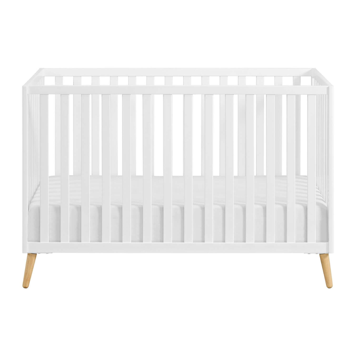 Cozy Nest 3 In 1 Island Crib Snow White/Natural