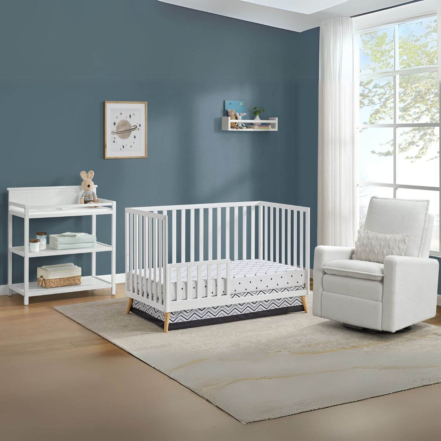 Cozy Nest Toddler Bed Snow White/Natural