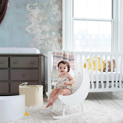 Milk Street Baby Crescent Moon Rocker Tot size Snow - Lifestyle