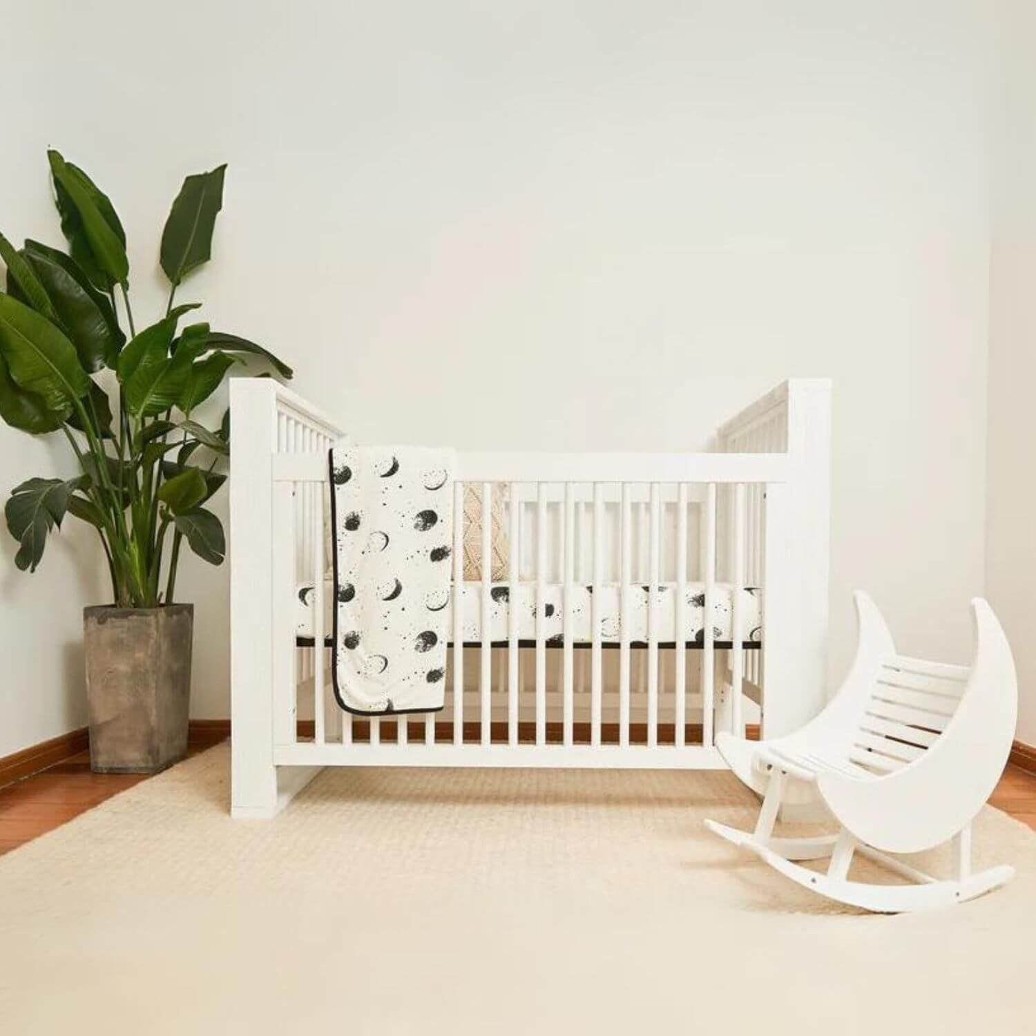 Milk Street Baby Crescent Moon Rocker Tot size Snow - Lifestyle