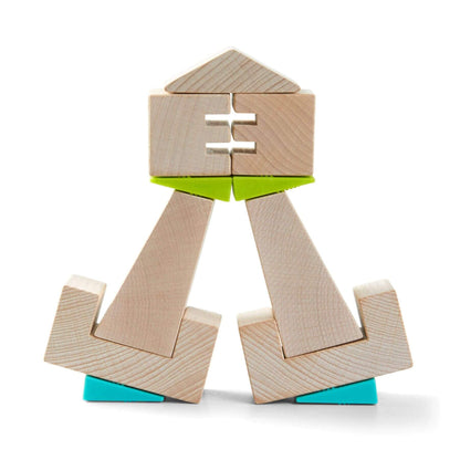 HABA USA Crooked Towers Wooden Blocks