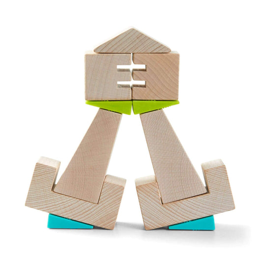 HABA USA Crooked Towers Wooden Blocks