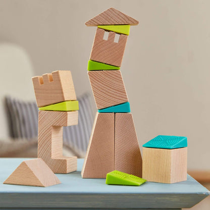 HABA USA Crooked Towers Wooden Blocks