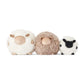 3 Cute Sheep Round Cushions, New Zealand Sheepskin, SW Curly