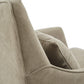 Martha Stewart London Skirted Swivel Chair | Tan