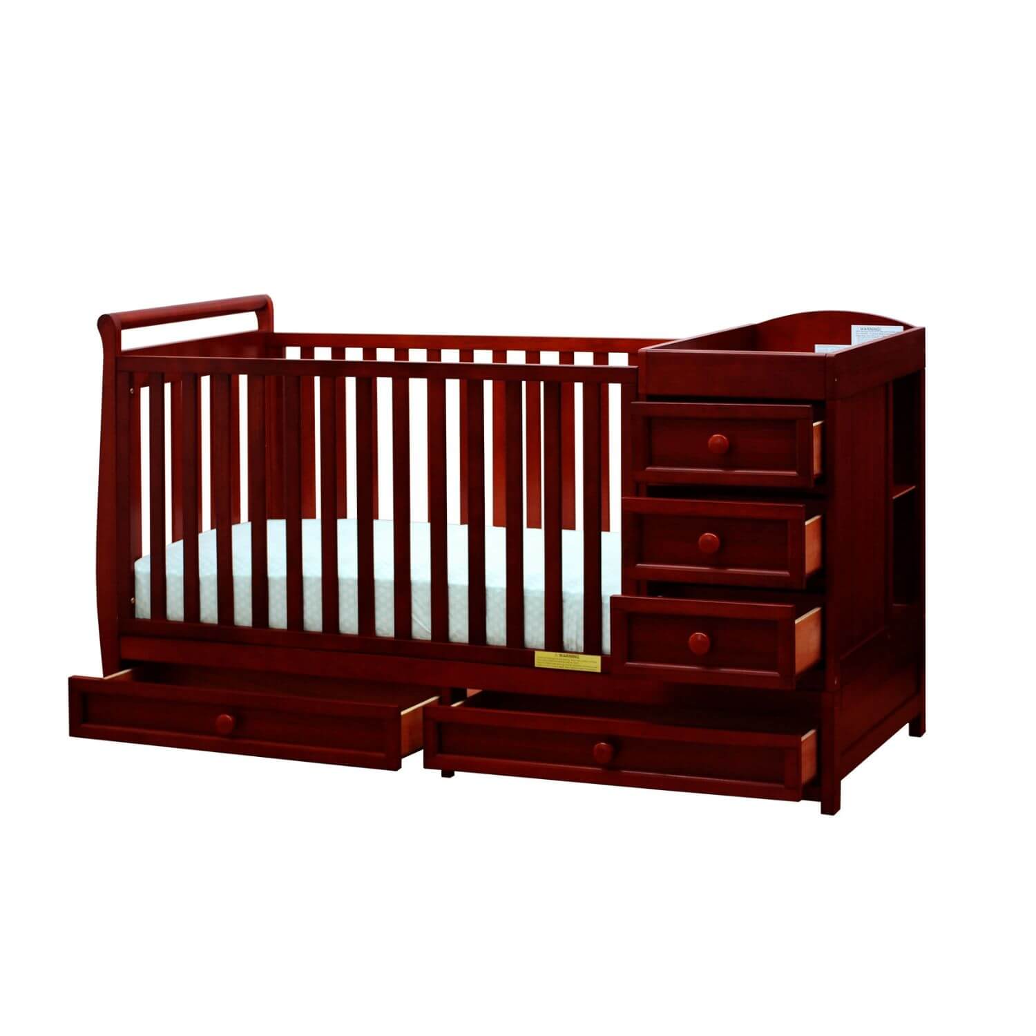 AFG Daphne 3-in-1 Crib and Changer Combo Cherry