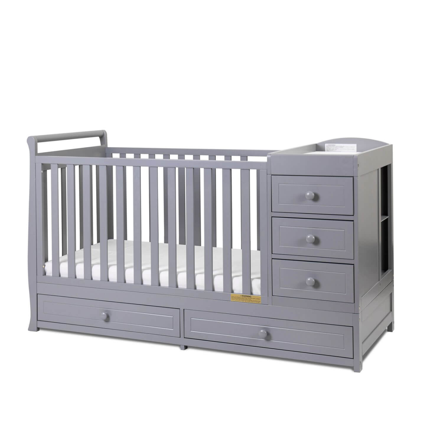 AFG Daphne 3-in-1 Crib and Changer Combo Gray