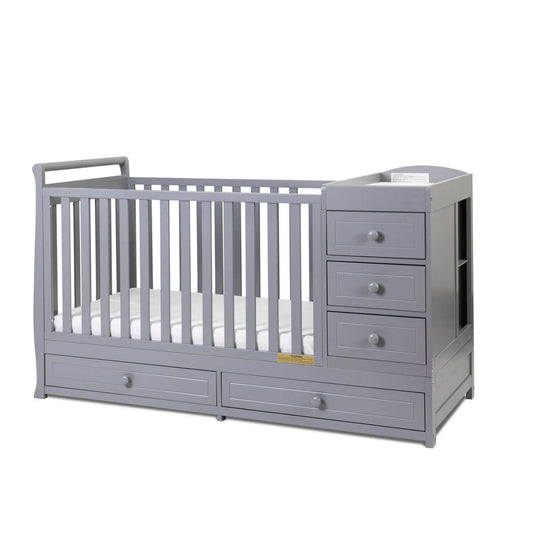 AFG Daphne 3-in-1 Crib and Changer Combo Gray