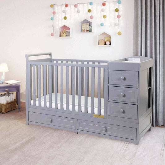 AFG Daphne 3-in-1 Crib and Changer Combo Gray