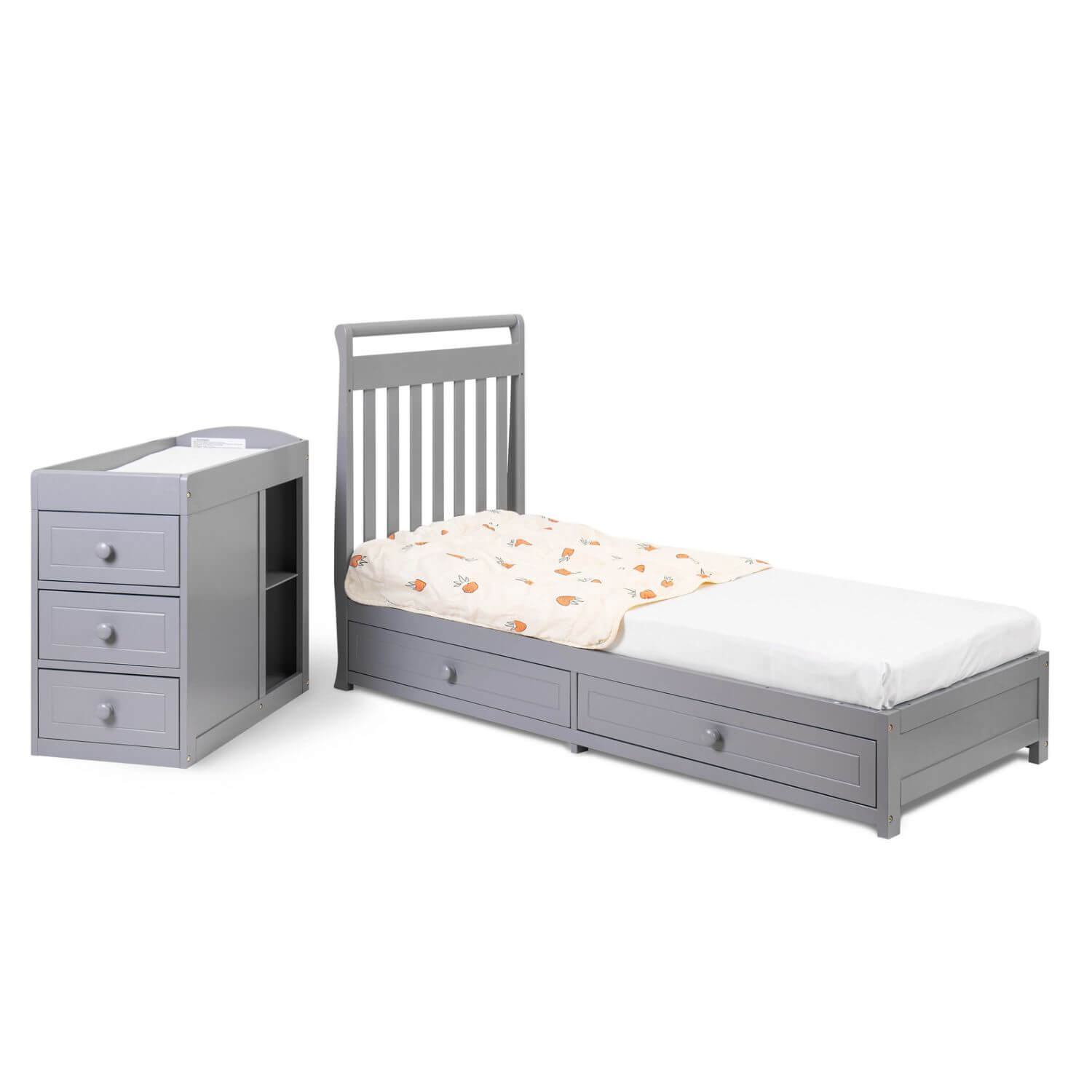 AFG Daphne 3-in-1 Crib and Changer Combo Gray