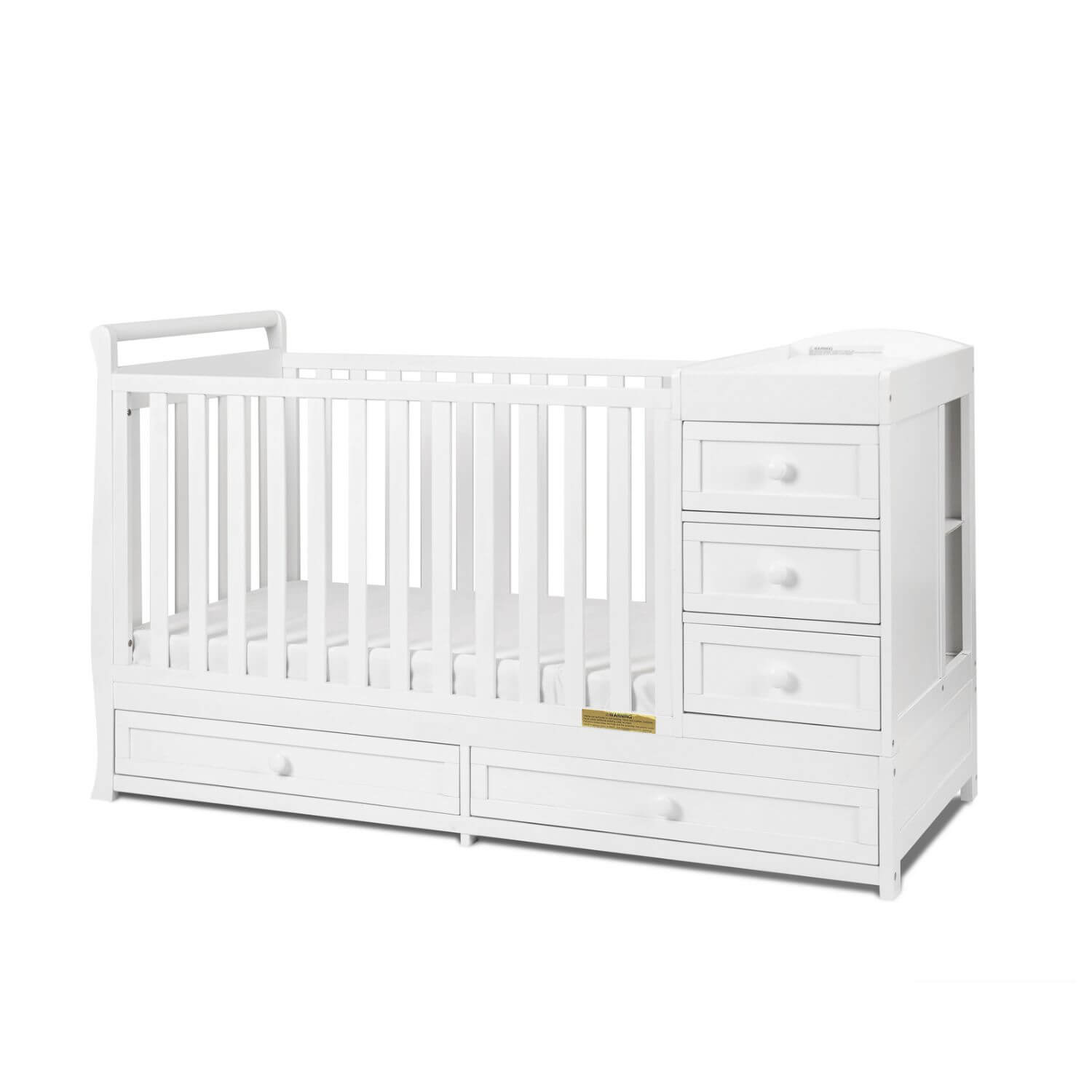 AFG Daphne 3-in-1 Crib and Changer Combo White