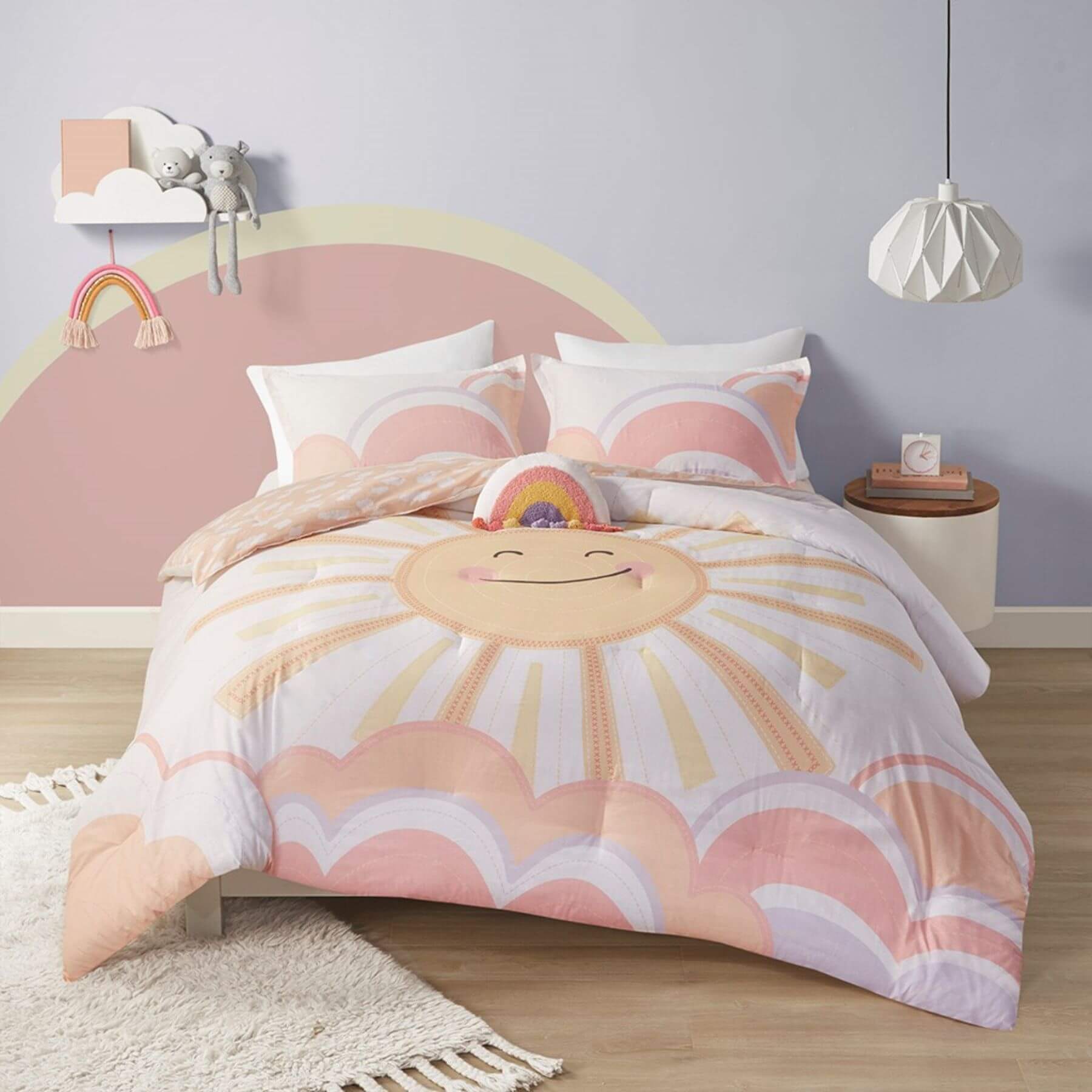 Dawn Sunshine Printed Reversible Comforter Set