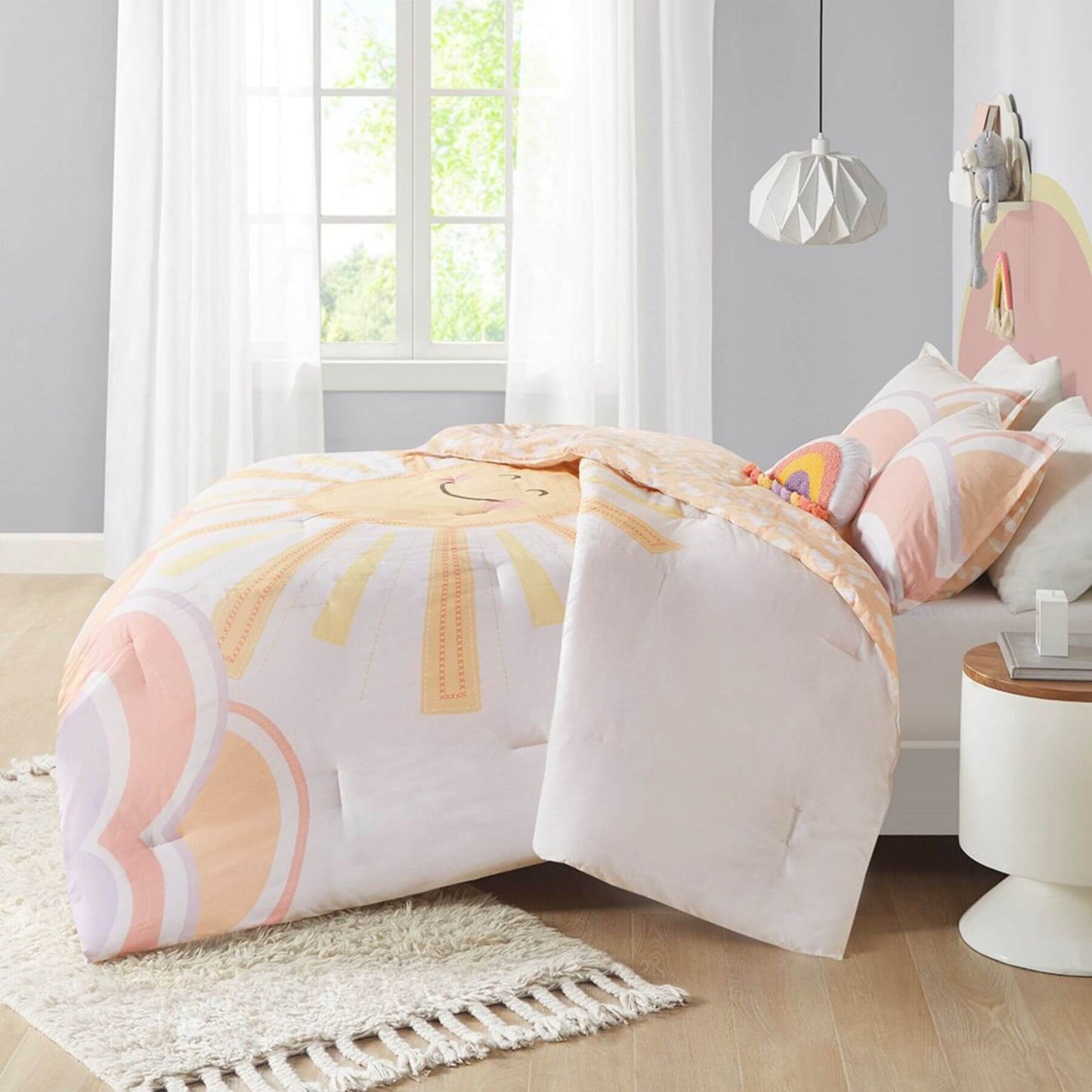 Dawn Sunshine Printed Reversible Comforter Set