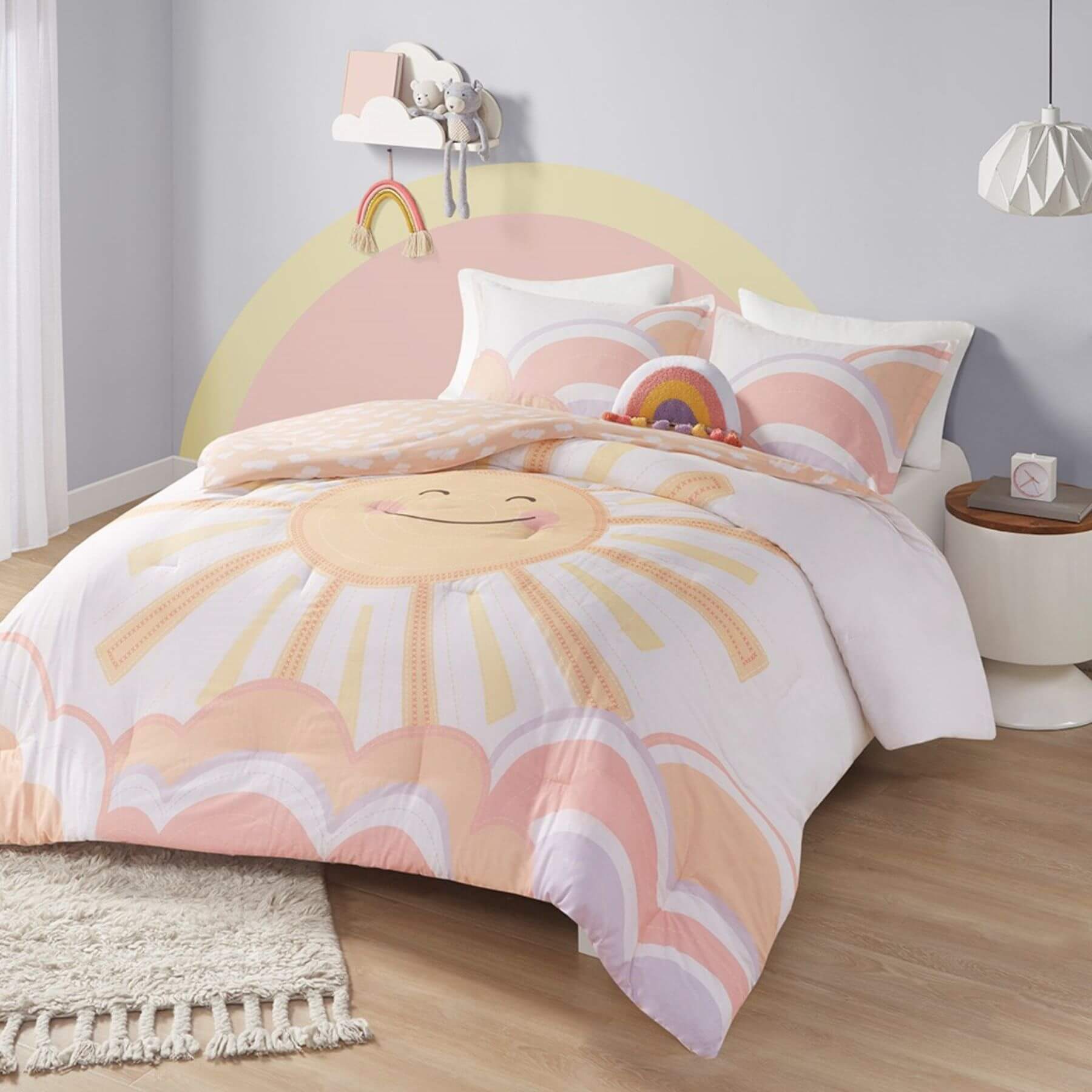 Dawn Sunshine Printed Reversible Comforter Set