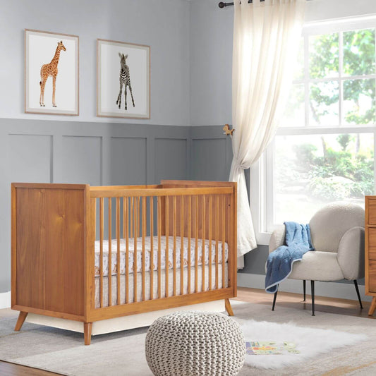 Oxford Baby Dawson 3-in-1 Convertible Crib | Honey Brown