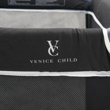 Venice Child DayDreamer 40" x 40" Playard | Black