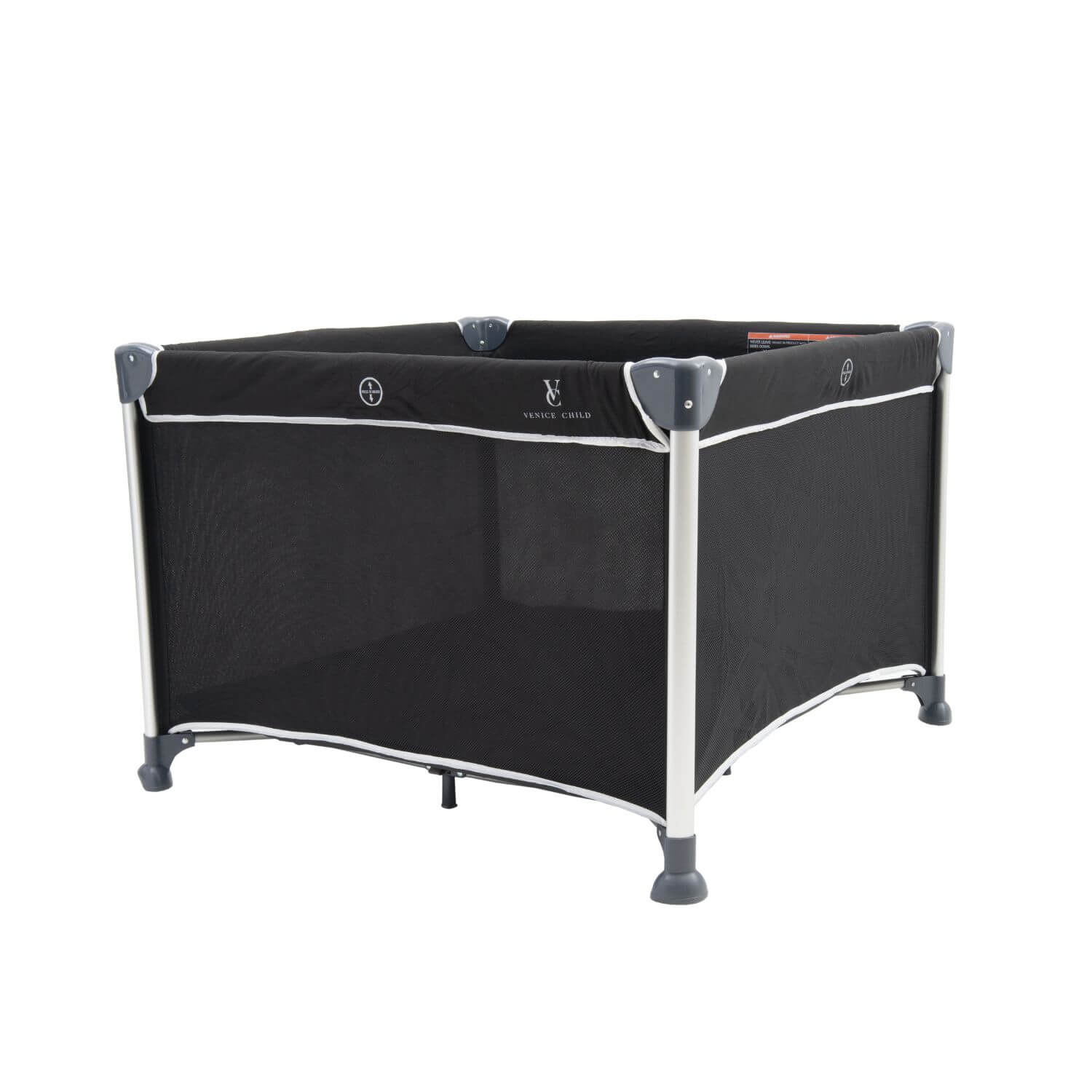 Venice Child DayDreamer 40" x 40" Playard | Black