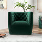 Ashcroft Delaney Green Velvet Nursery Swivel Chair - Lifestyle