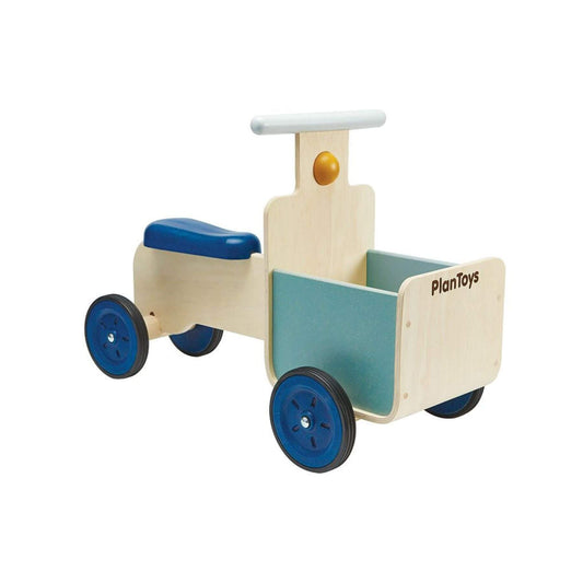 PlanToys Delivery Bike - Orchard and 'PlanToys' branding
