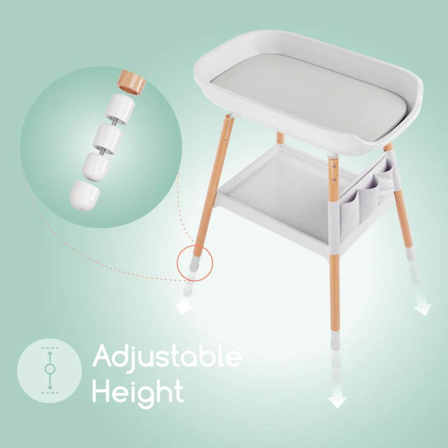 Children of Design Deluxe Diaper Changing Table - Detail