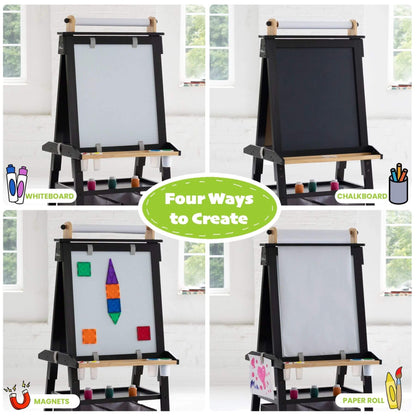 Little Partners Deluxe Learn & Play Art Center Charcoal