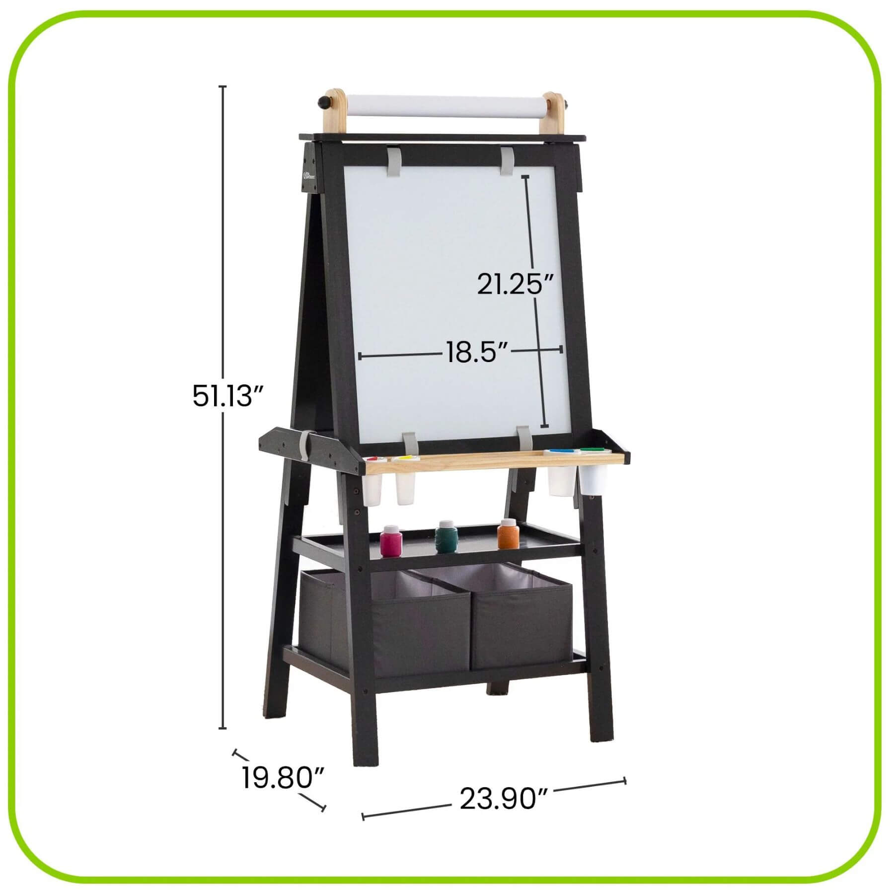 Little Partners Deluxe Learn & Play Art Center Charcoal