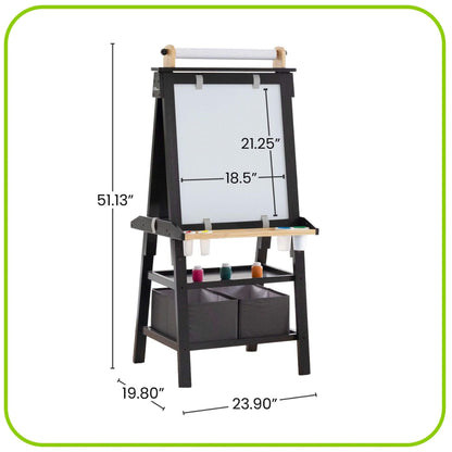 Little Partners Deluxe Learn & Play Art Center Charcoal