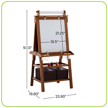 Little Partners Deluxe Learn & Play Art Center Espresso