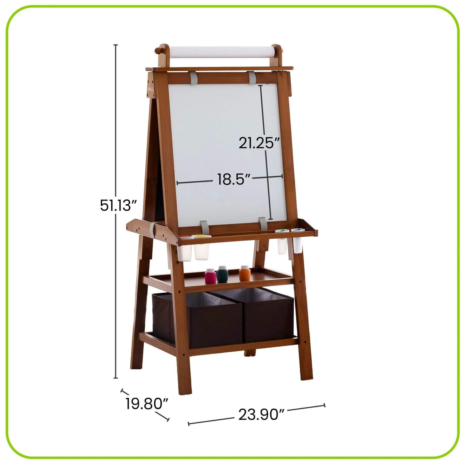 Little Partners Deluxe Learn & Play Art Center Espresso