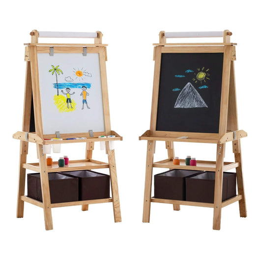 Little Partners Deluxe Learn & Play Art Center Natural
