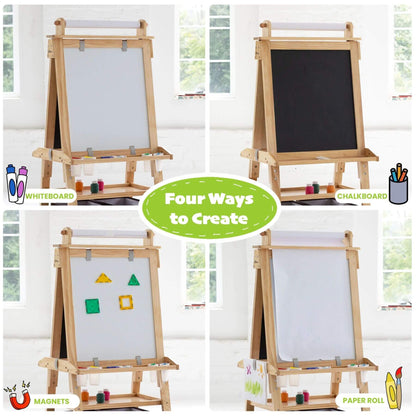Little Partners Deluxe Learn & Play Art Center Natural