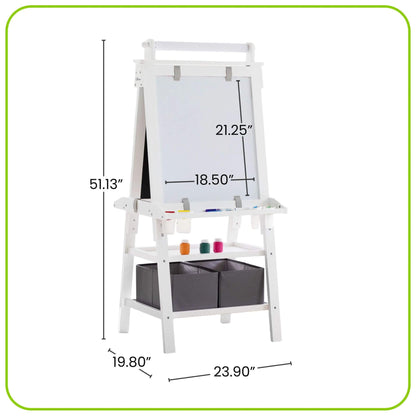 Little Partners Deluxe Learn & Play Art Center White