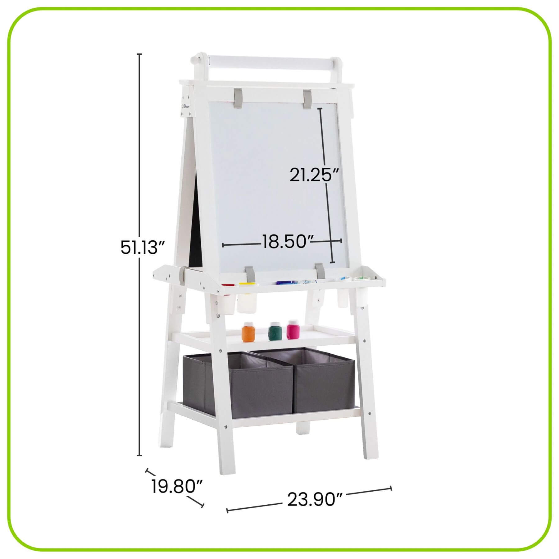 Little Partners Deluxe Learn & Play Art Center White