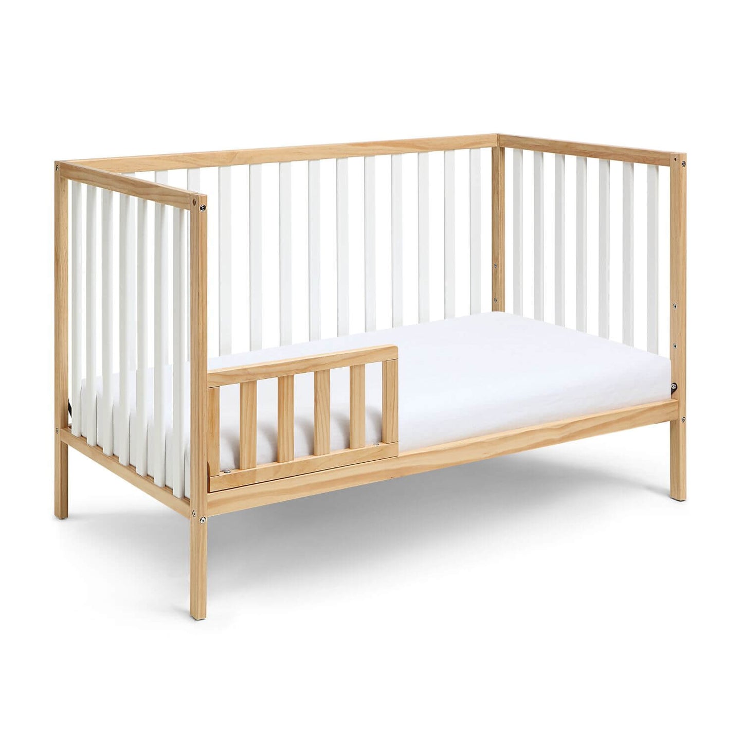 Deux Remi 3-in-1 Convertible Island Crib Natural/White