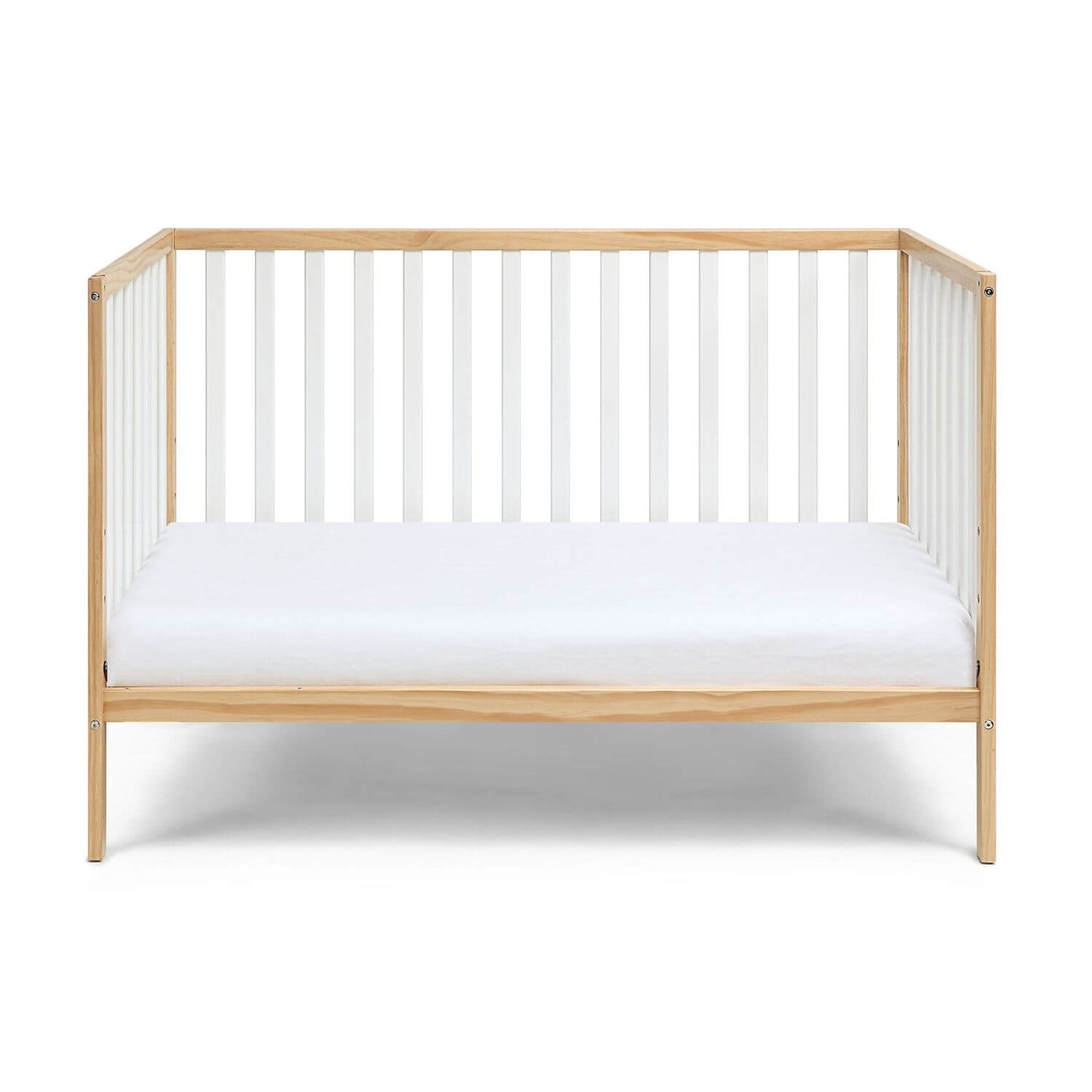 Deux Remi 3-in-1 Convertible Island Crib Natural/White