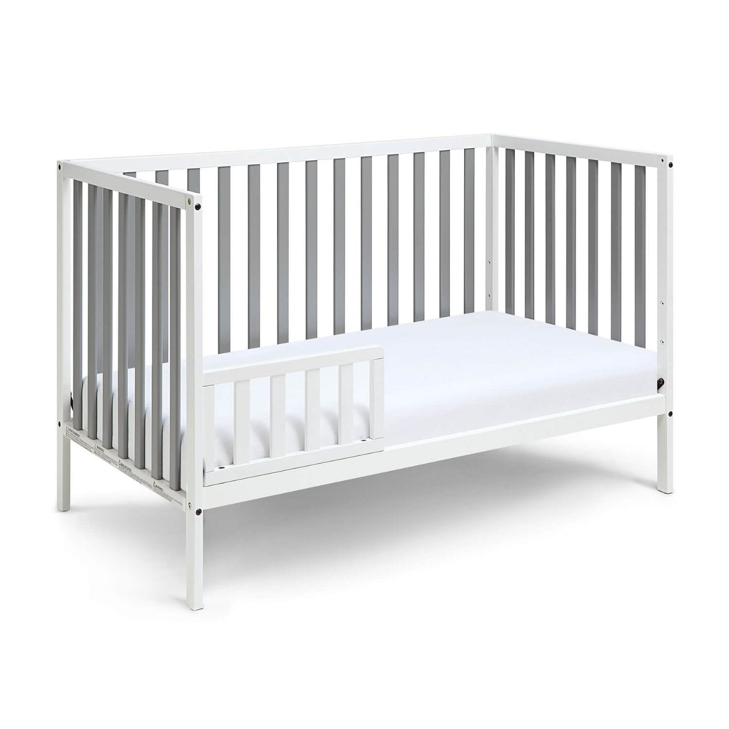 Deux Remi 3-in-1 Convertible Island Crib White/Gray