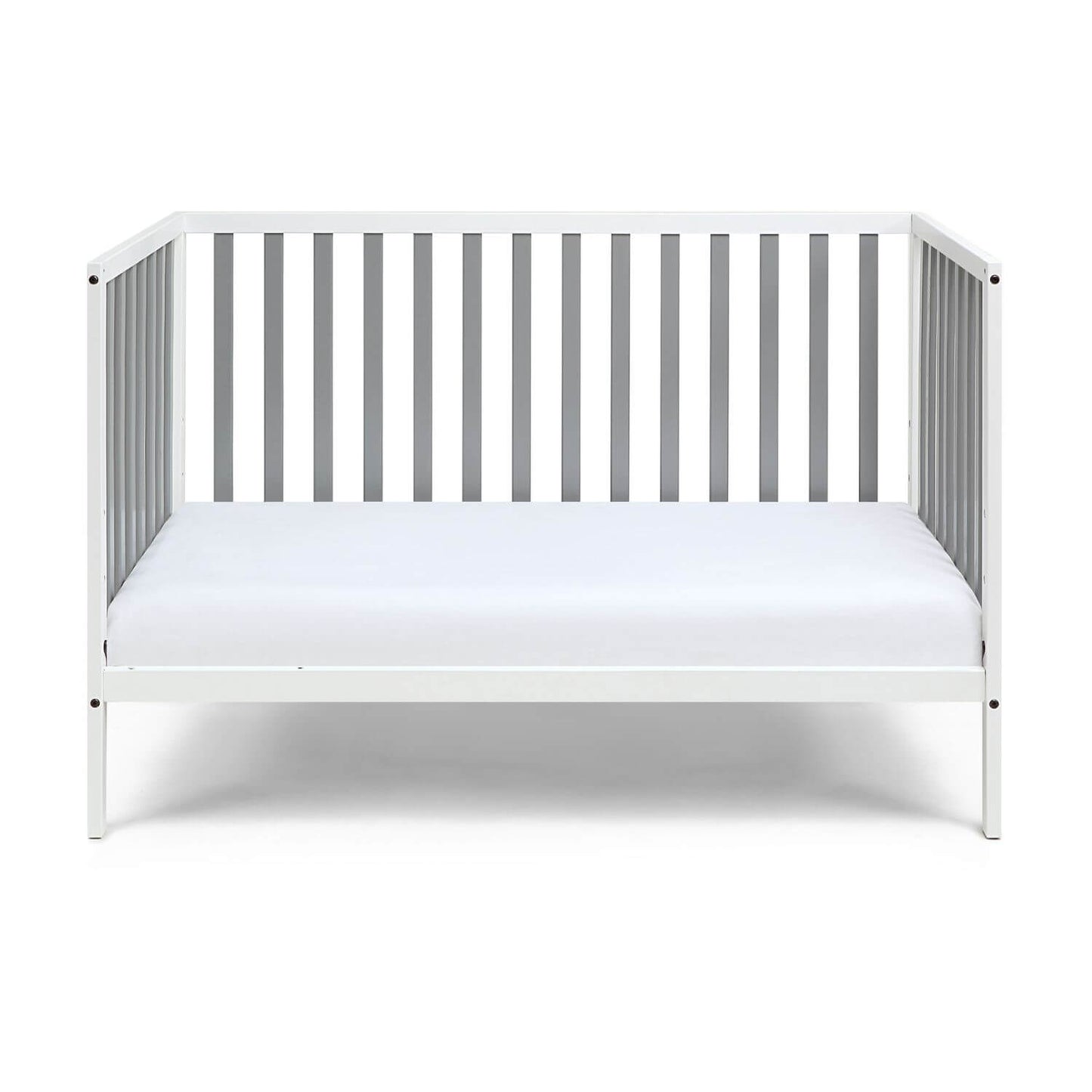 Deux Remi 3-in-1 Convertible Island Crib White/Gray