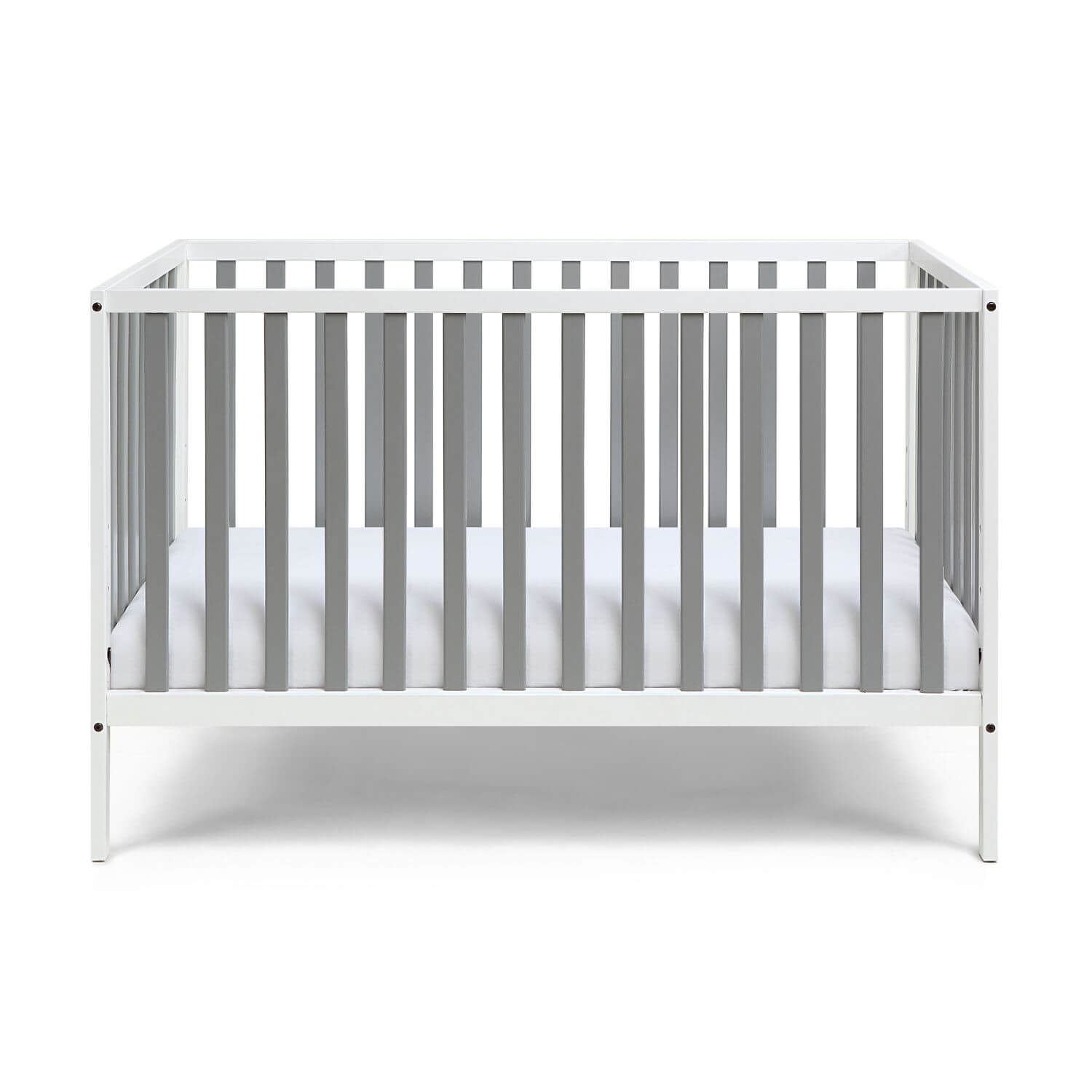 Deux Remi 3-in-1 Convertible Island Crib White/Gray