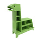 Teamson Kids Dinosaur Shaped Kids Bookcase / Toy Organizer Green