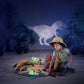 Boy Playing Hape Dinosaur Railway Adventure Set