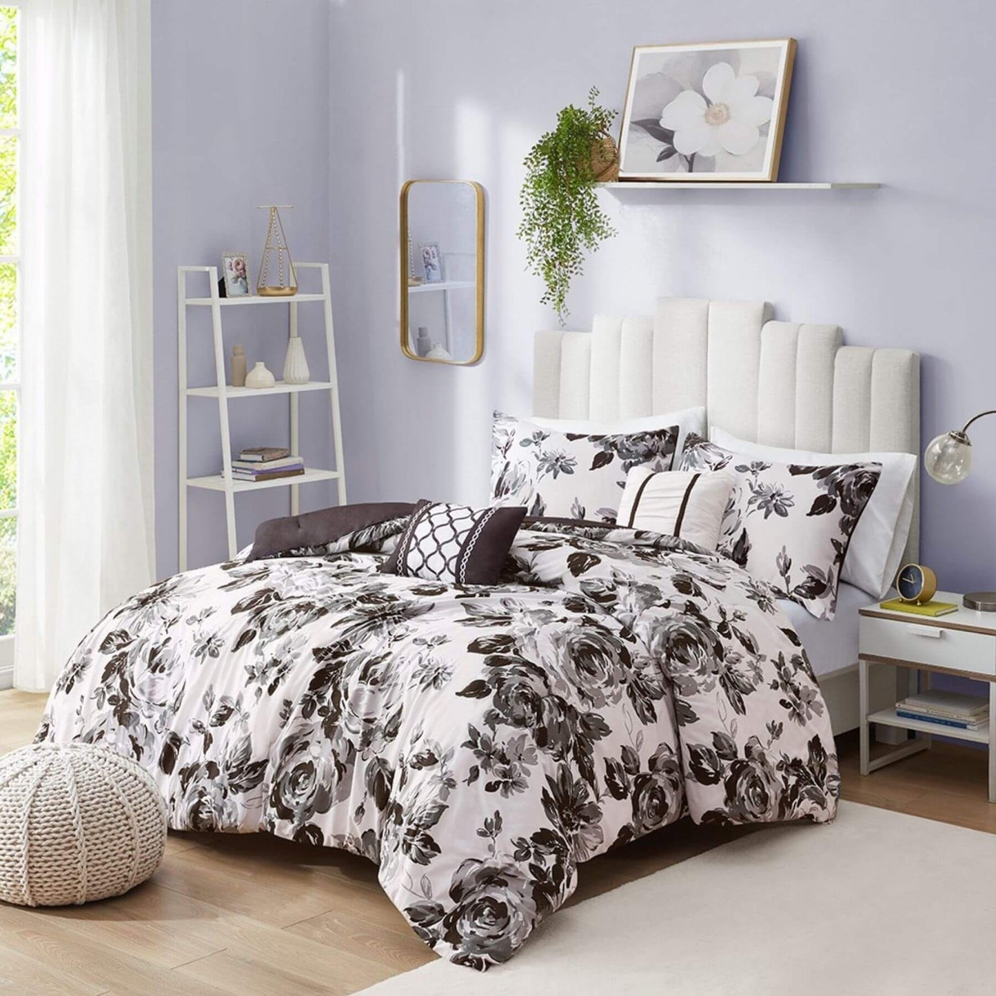 Dorsey Floral Print Comforter Set