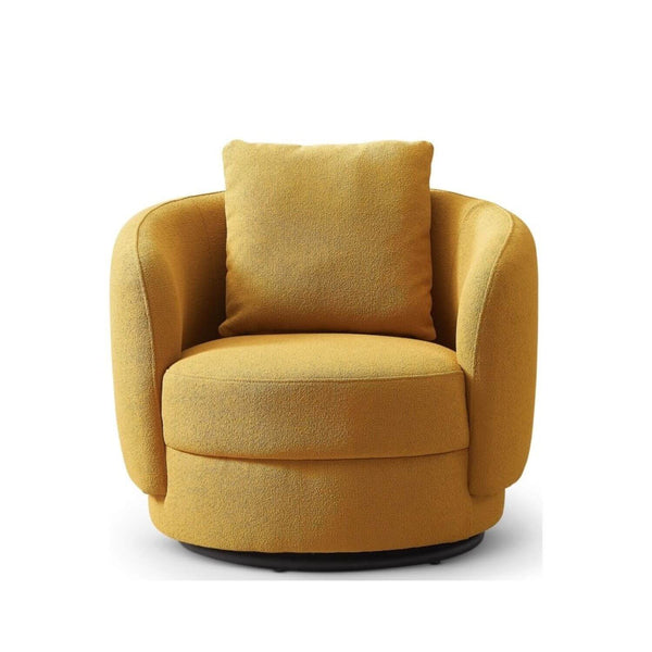 Ashcroft Dylan Boucle Lounge Nursery Chair Gold