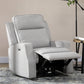 HOMCOM Electric Power Nursery Recliner | Gray Linen Upholstery Armchair