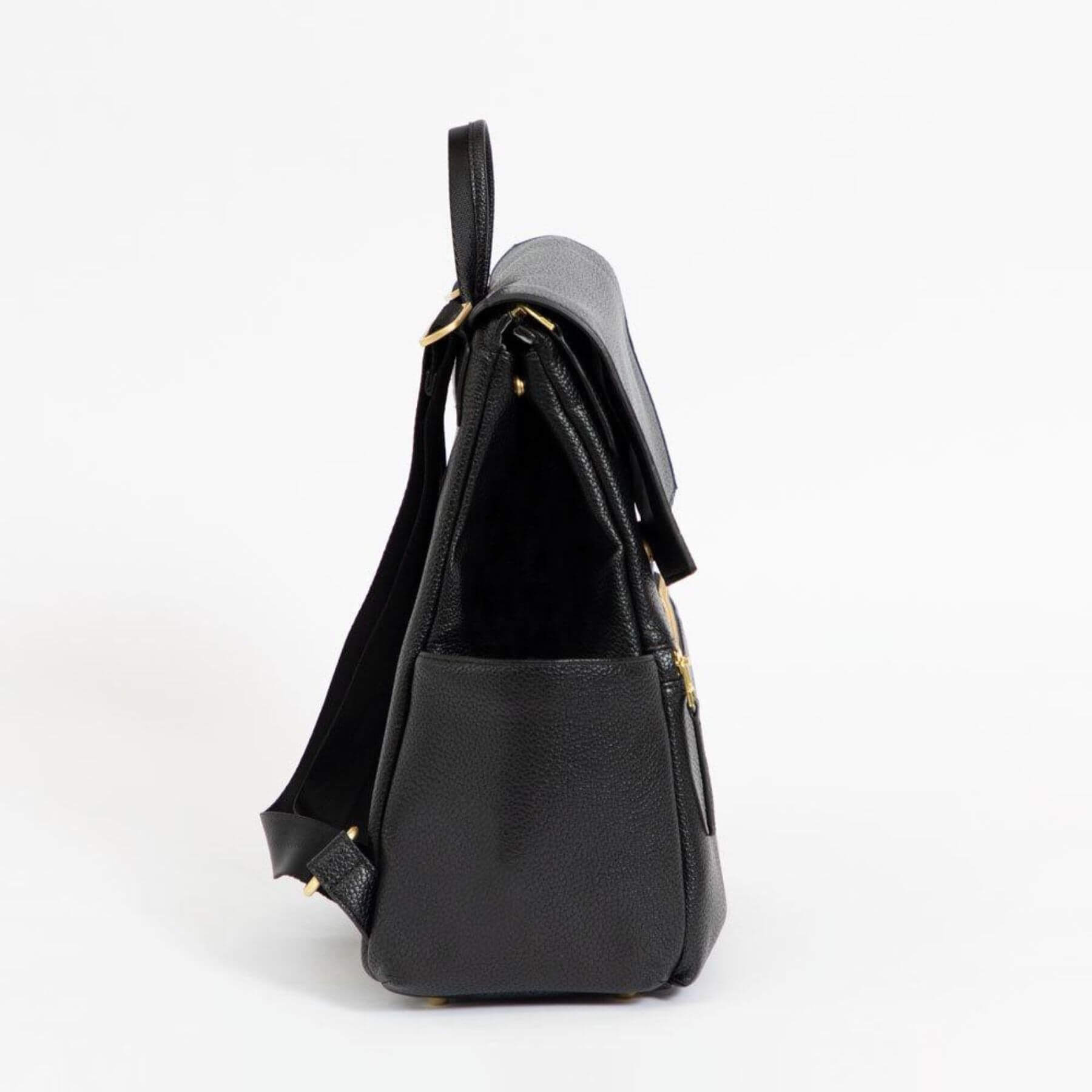 Side View of Ebony Mini Classic Bag II