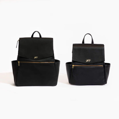 Two Ebony Mini Classic Bag II with a brand logo
