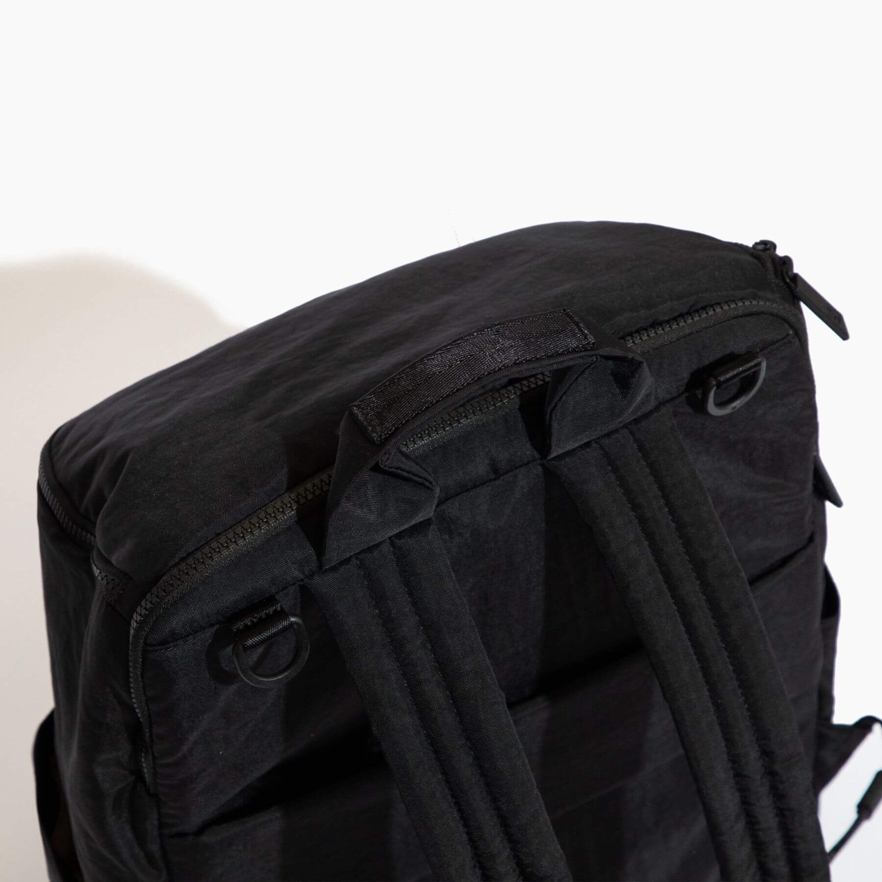 Close-up of Ebony Zurich Diaper Bag