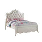 ACME Edalene Full Bed | Pearl Synthetic Leather & Pearl White