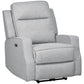 HOMCOM Electric Power Nursery Recliner | Gray Linen Upholstery Armchair