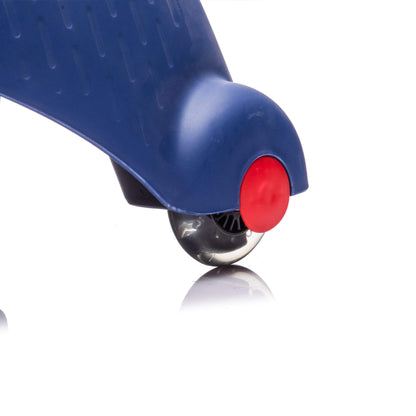 Close-up of HIFINE 6V Kids Ride On Electric Wiggle Car - Red & Blue