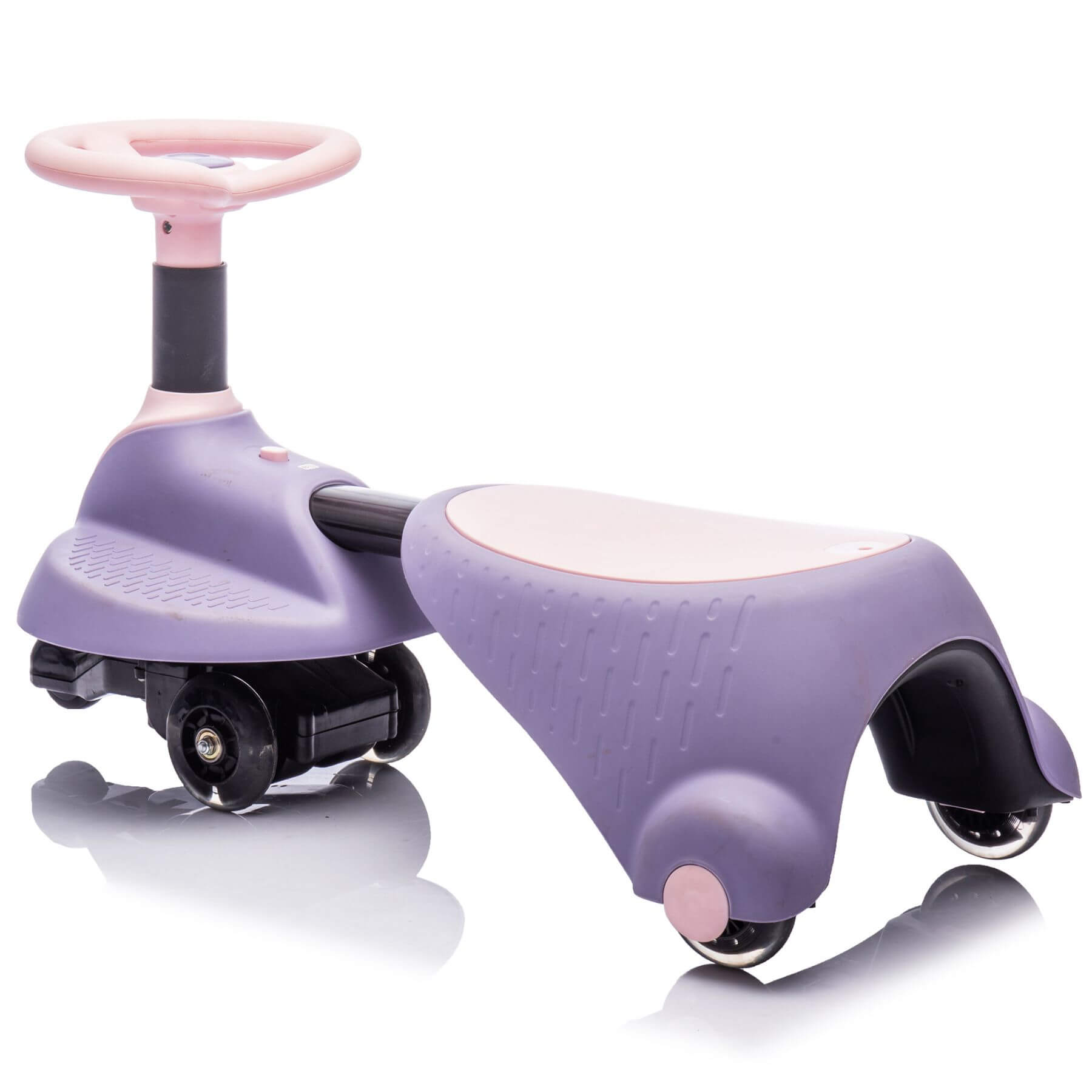 HIFINE 6V Kids Ride On Electric Wiggle Car - Purple